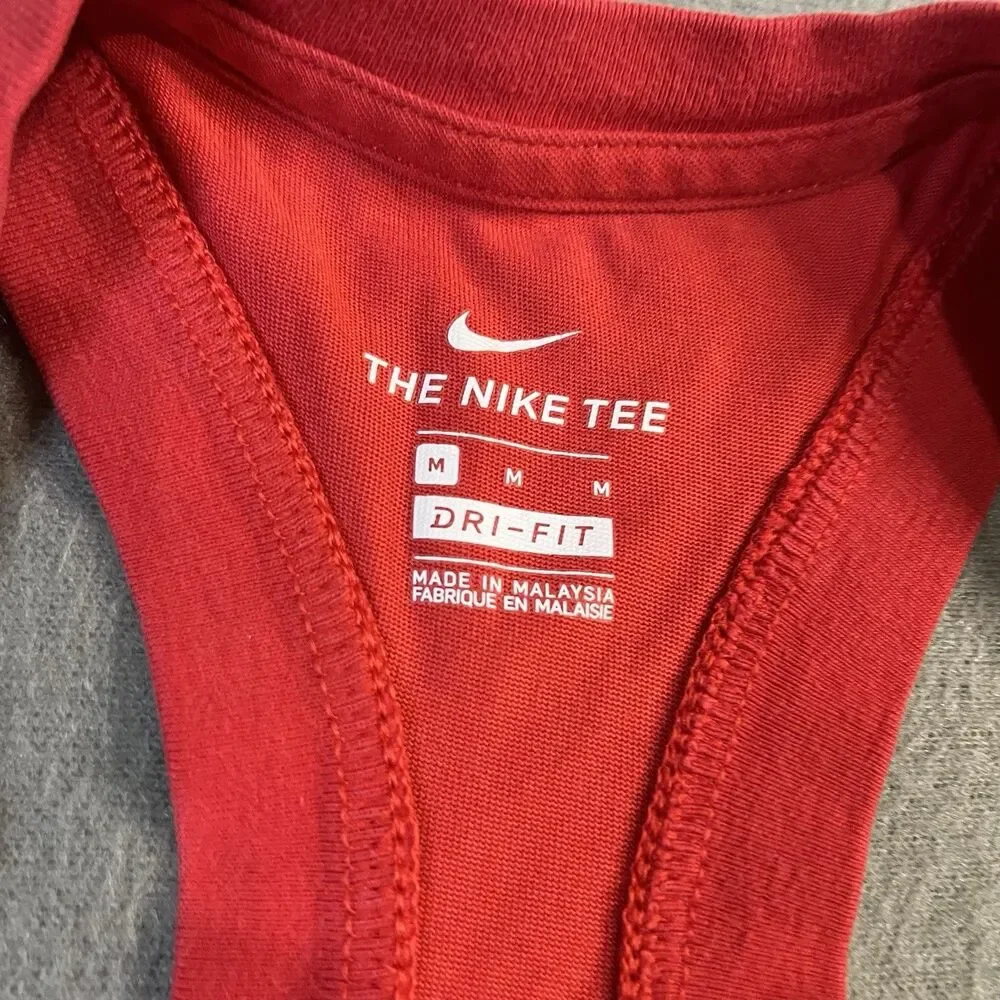 The Nike Tee Dri Fit Team USA Soccer Red Racerback Tank Top Womens Size M - Picture 4 of 9